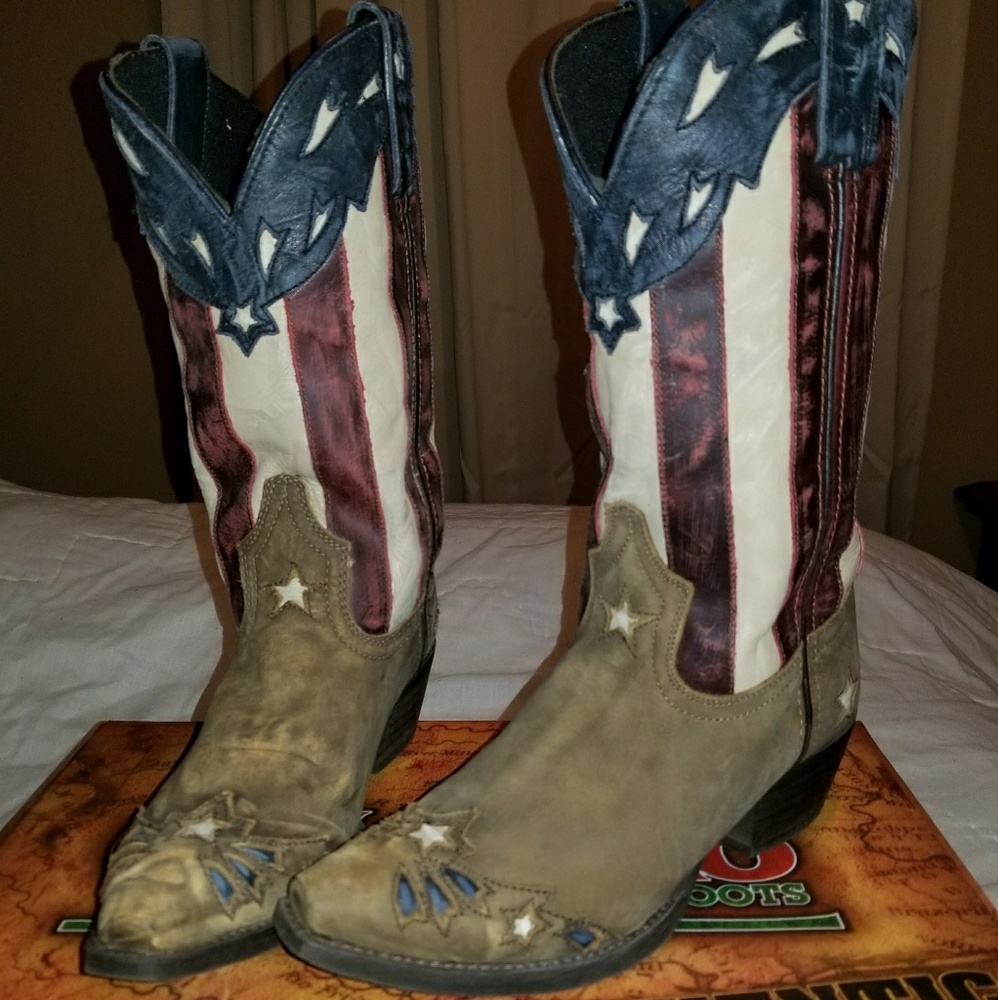 Patriotic Laredo Boots - LIKE NEW